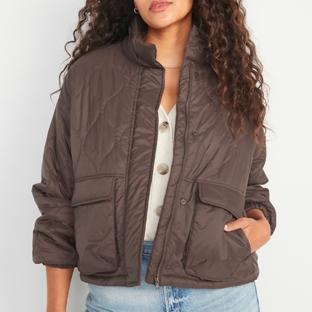 Oversized quilted jacket from Old Navy